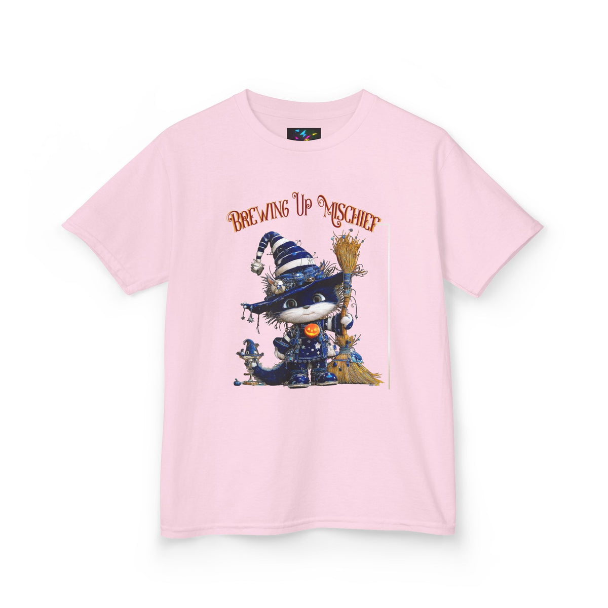 Kids Tee — 'Brewing Up Mischief' Wizard Cat Graphic Shirt
