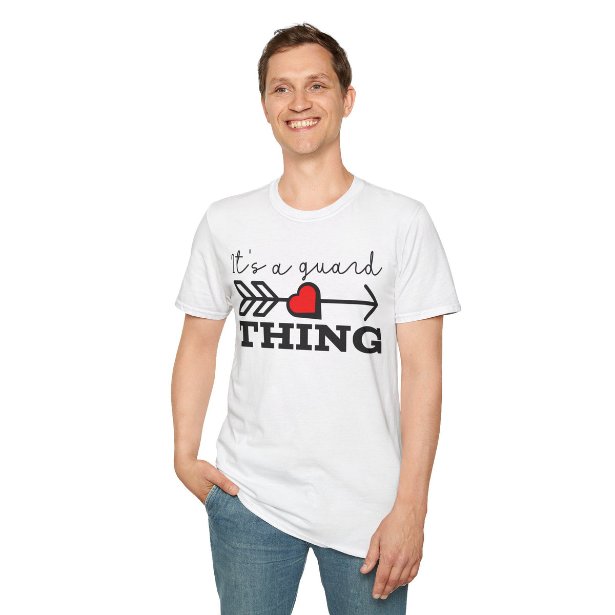 It's a Guard Thing T-Shirt — Heart Arrow Design for Security & Protector Moms