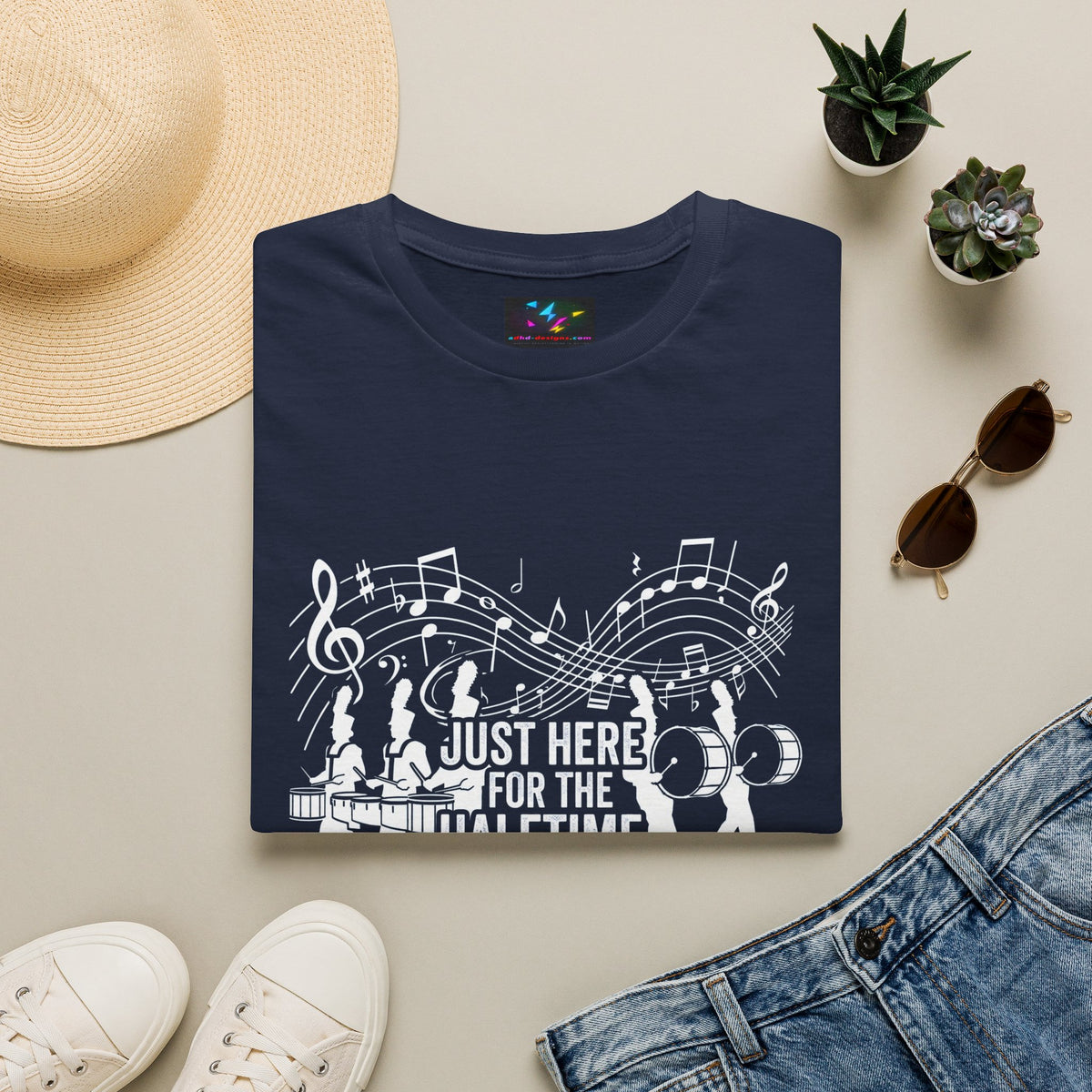 Band Dad T-Shirt — "Just Here for the Half Time Show" Marching Band Tee