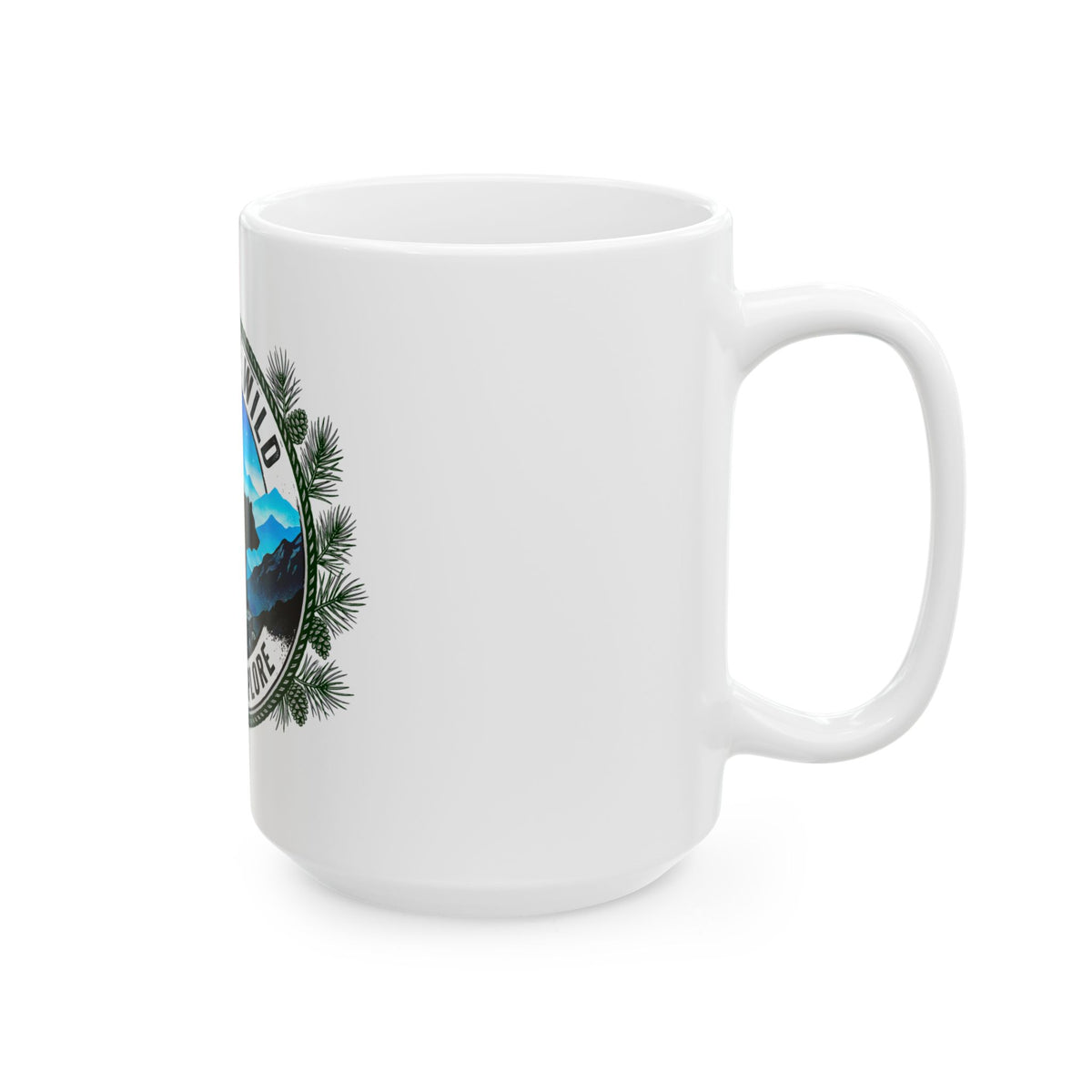 Into The Wild Ceramic Mug — "Seek & Explore" Bear Mountain Coffee Cup (11oz/15oz)