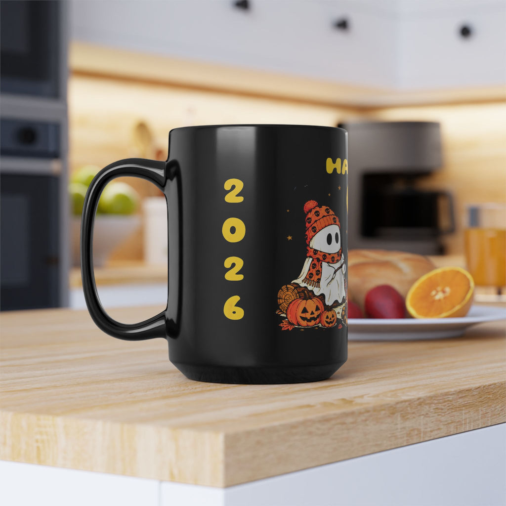 Halloween Ghosts Campfire Mug — "Happy Halloween" 11oz/15oz