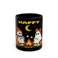 Halloween Ghosts Campfire Mug — "Happy Halloween" 11oz/15oz