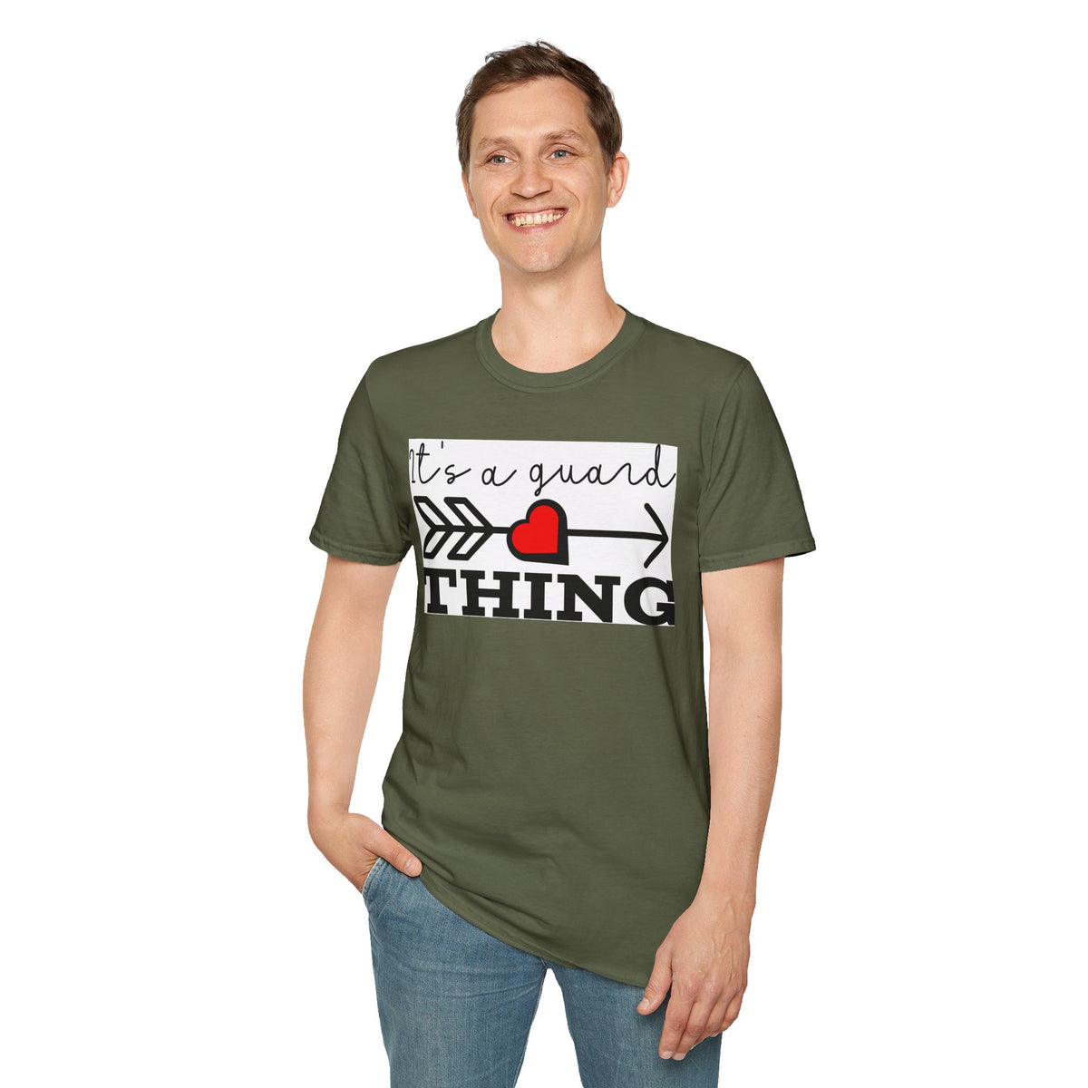 It's a Guard Thing T-Shirt — Heart Arrow Design for Security & Protector Moms