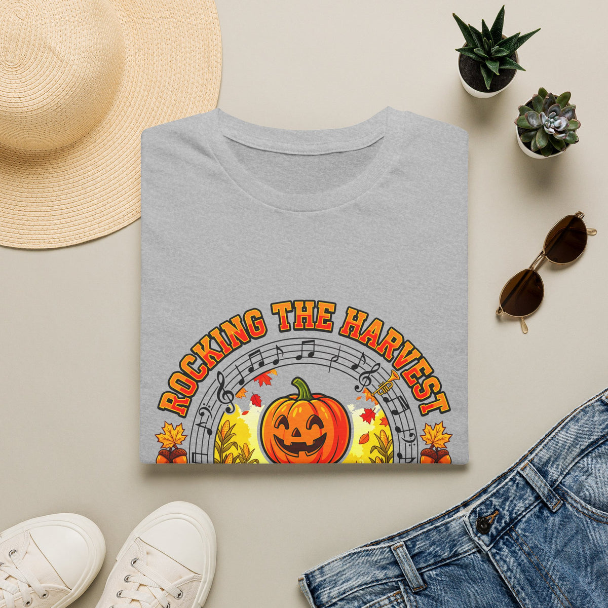 Rocking the Harvest T-Shirt — Pumpkin Fall Music Festival Tee