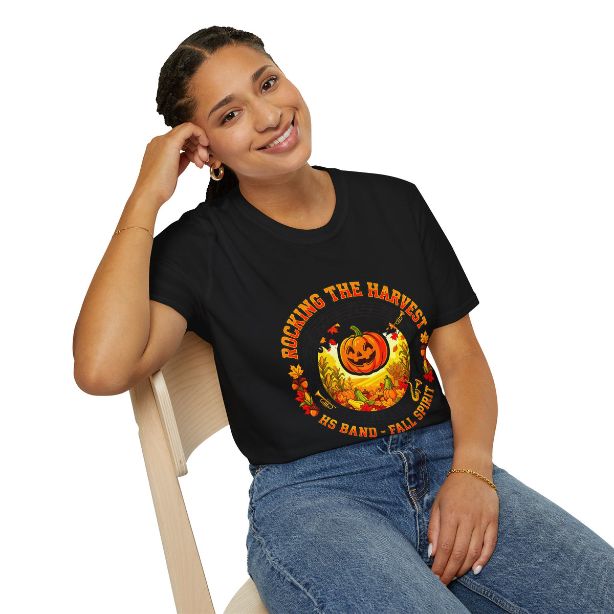 Rocking the Harvest T-Shirt — Pumpkin Fall Music Festival Tee