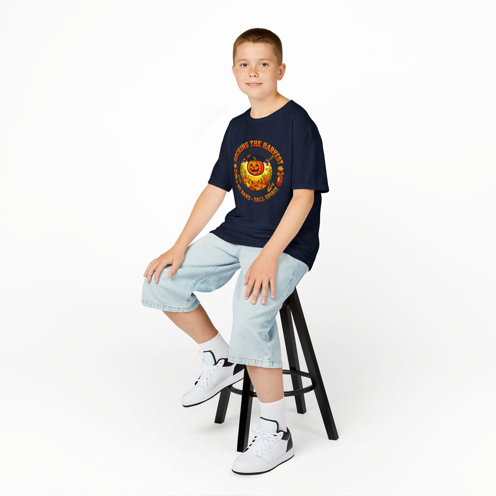 Kids Halloween Pumpkin Tee — "Planting the Pumpkin" Cute Fall Graphic Shirt