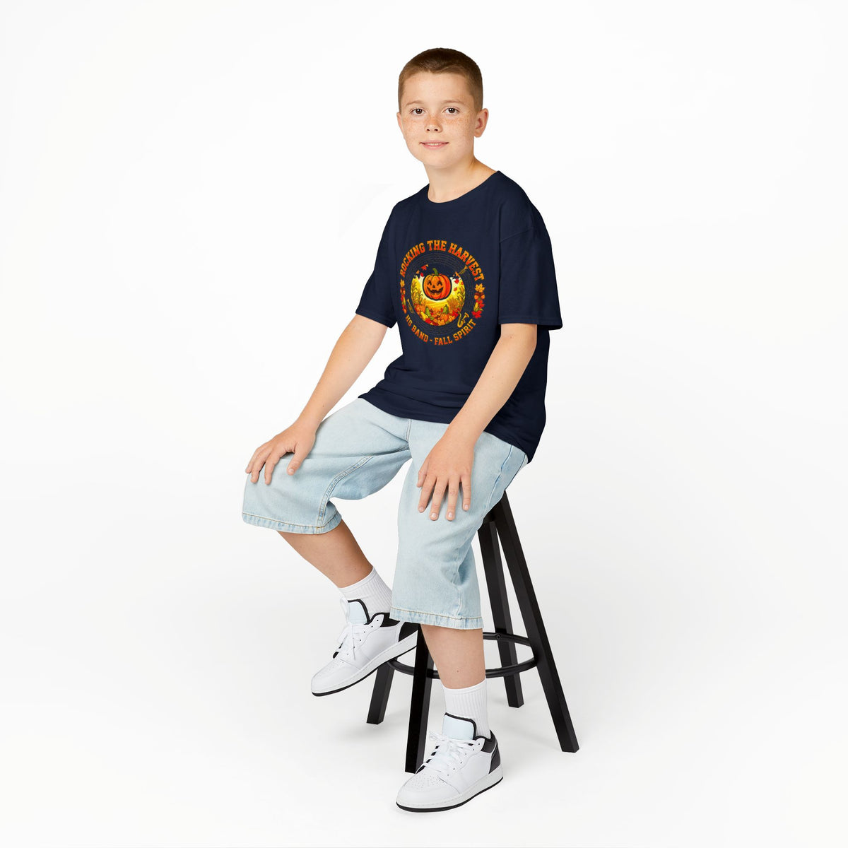Kids Halloween Pumpkin Tee — "Planting the Pumpkin" Cute Fall Graphic Shirt