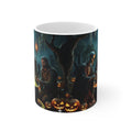 Halloween Cauldron Mug — Spooky Night Pumpkin & Witchcraft Coffee Cup