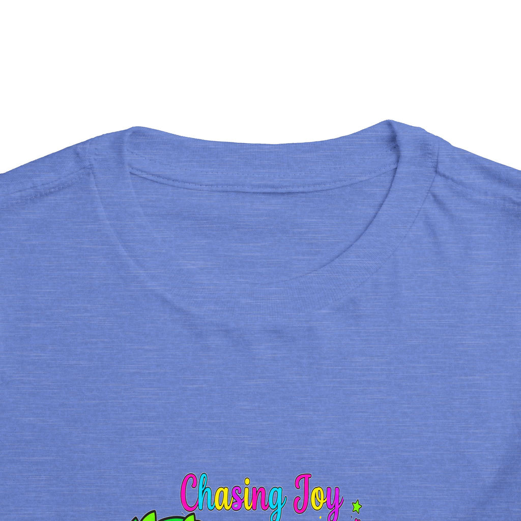 Chasing Joy Unicorn Toddler Tee — Colorful Magical Adventure Shirt