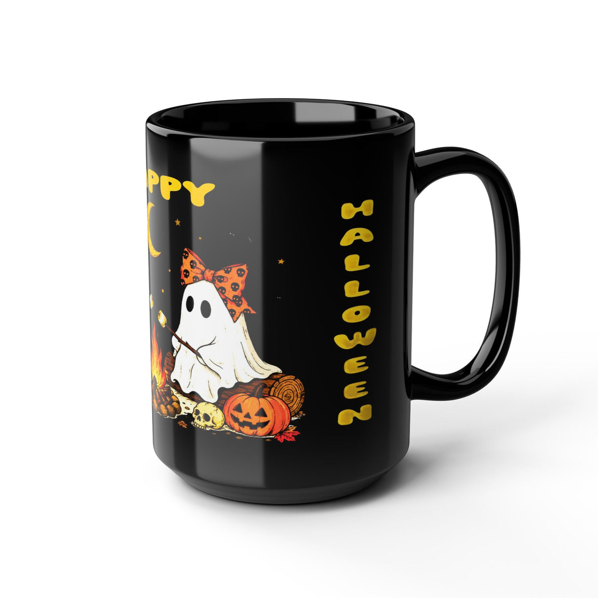 Halloween Ghosts Campfire Mug — "Happy Halloween" 11oz/15oz