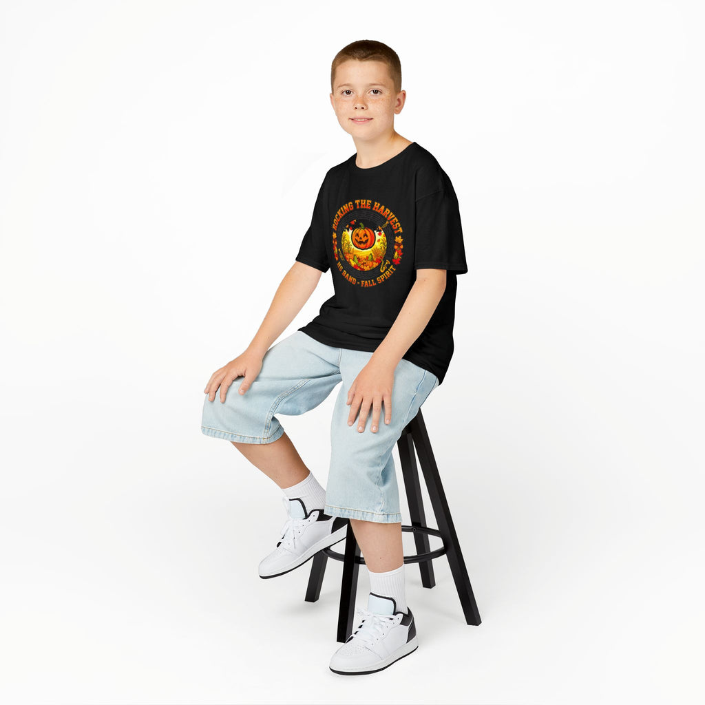 Kids Halloween Pumpkin Tee — "Planting the Pumpkin" Cute Fall Graphic Shirt