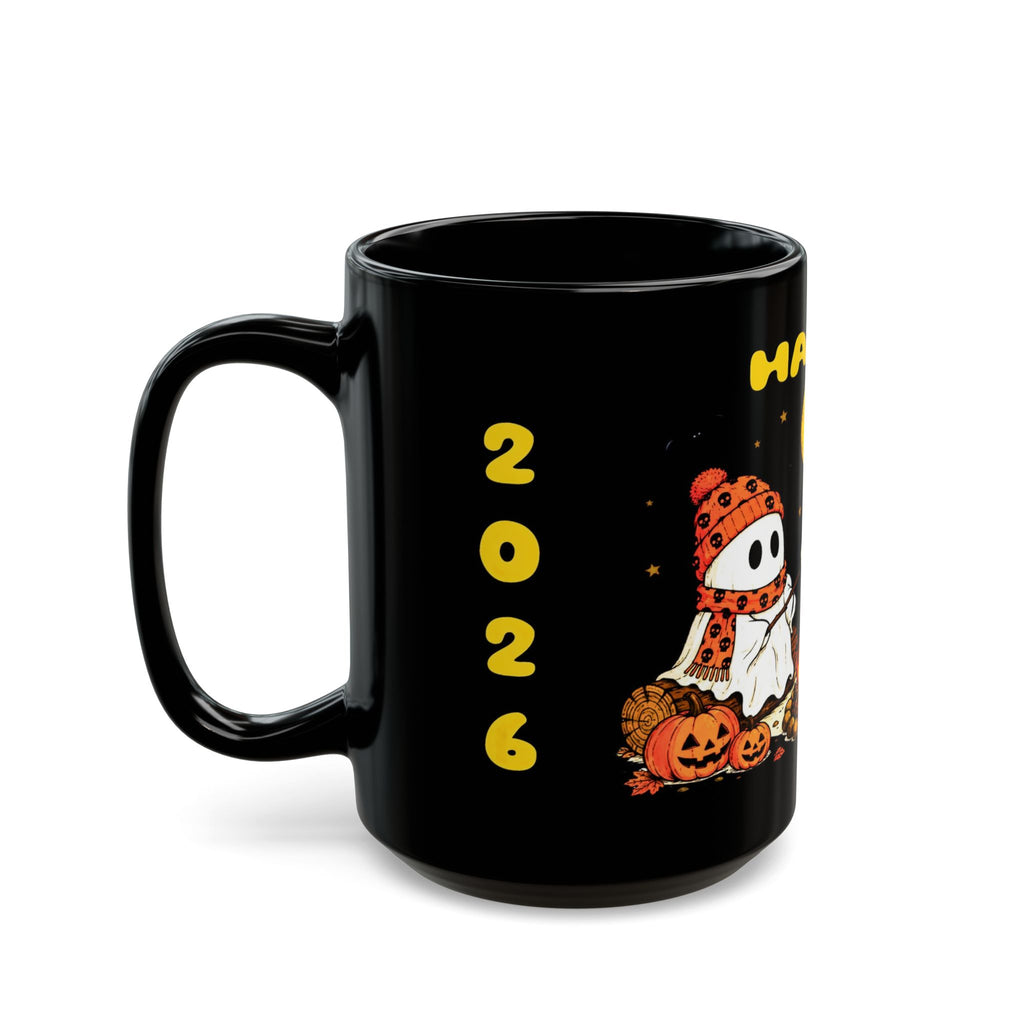 Halloween Ghosts Campfire Mug — "Happy Halloween" 11oz/15oz