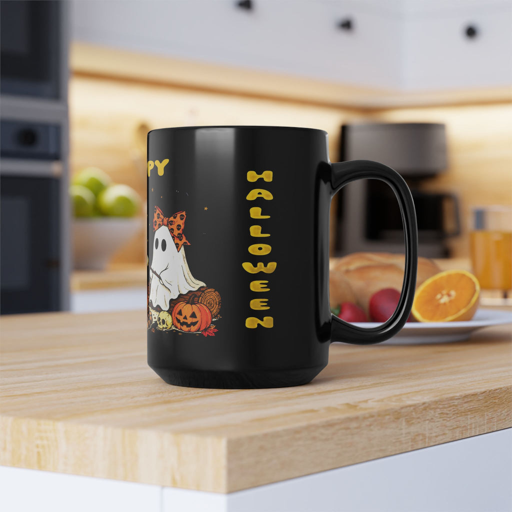 Halloween Ghosts Campfire Mug — "Happy Halloween" 11oz/15oz