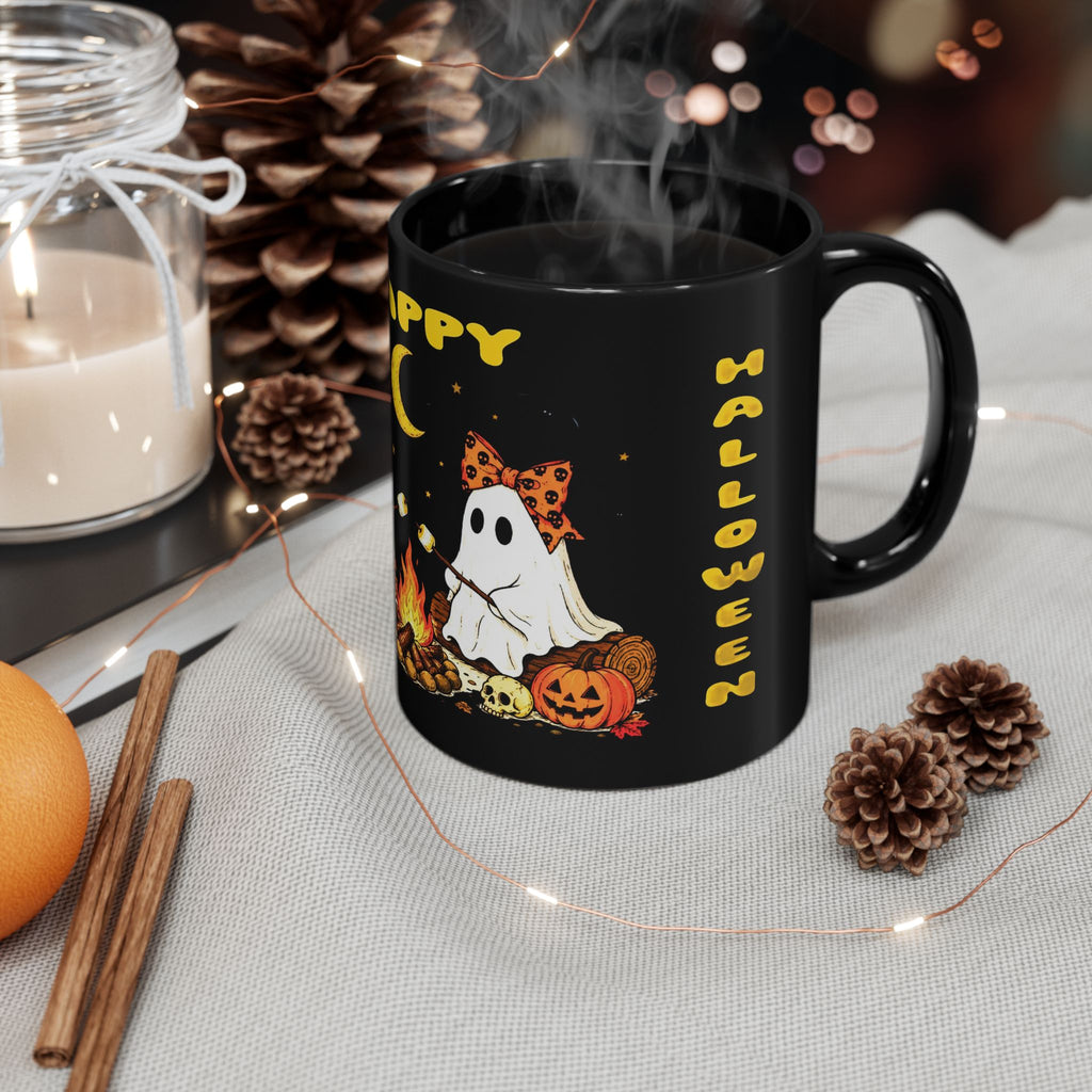 Halloween Ghosts Campfire Mug — "Happy Halloween" 11oz/15oz