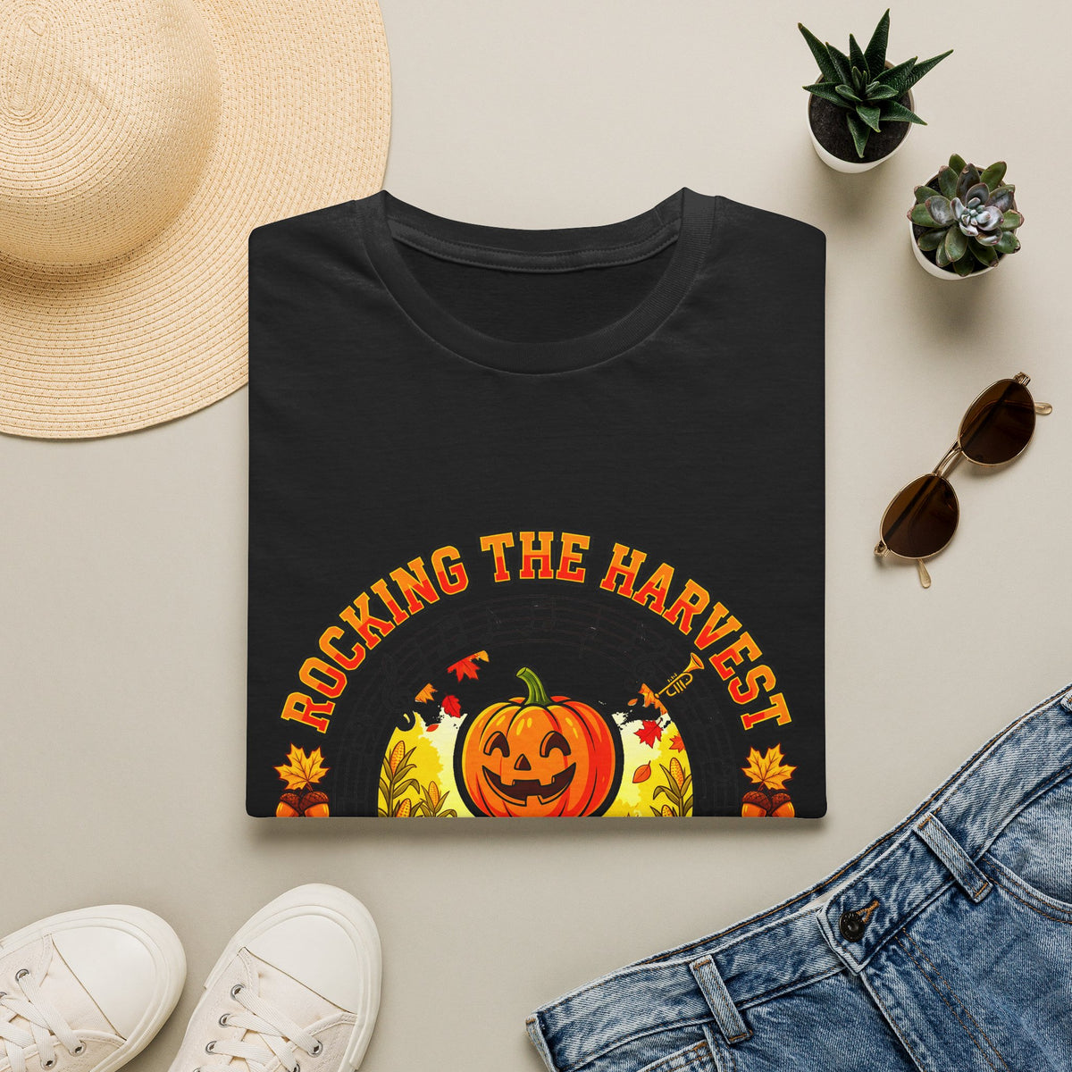 Rocking the Harvest T-Shirt — Pumpkin Fall Music Festival Tee