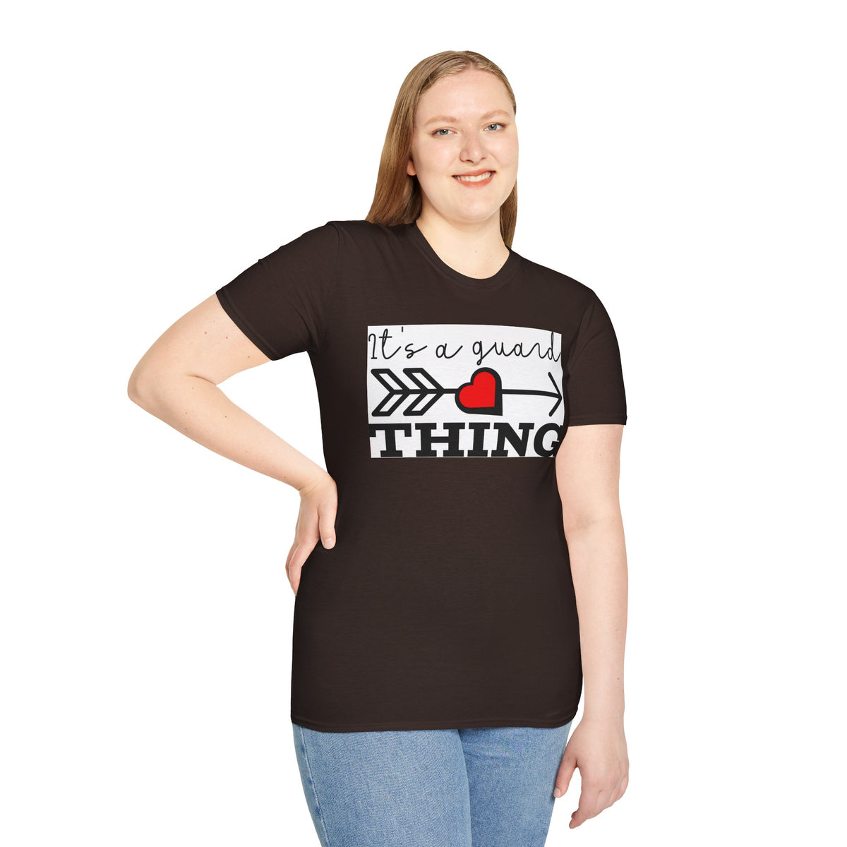 It's a Guard Thing T-Shirt — Heart Arrow Design for Security & Protector Moms