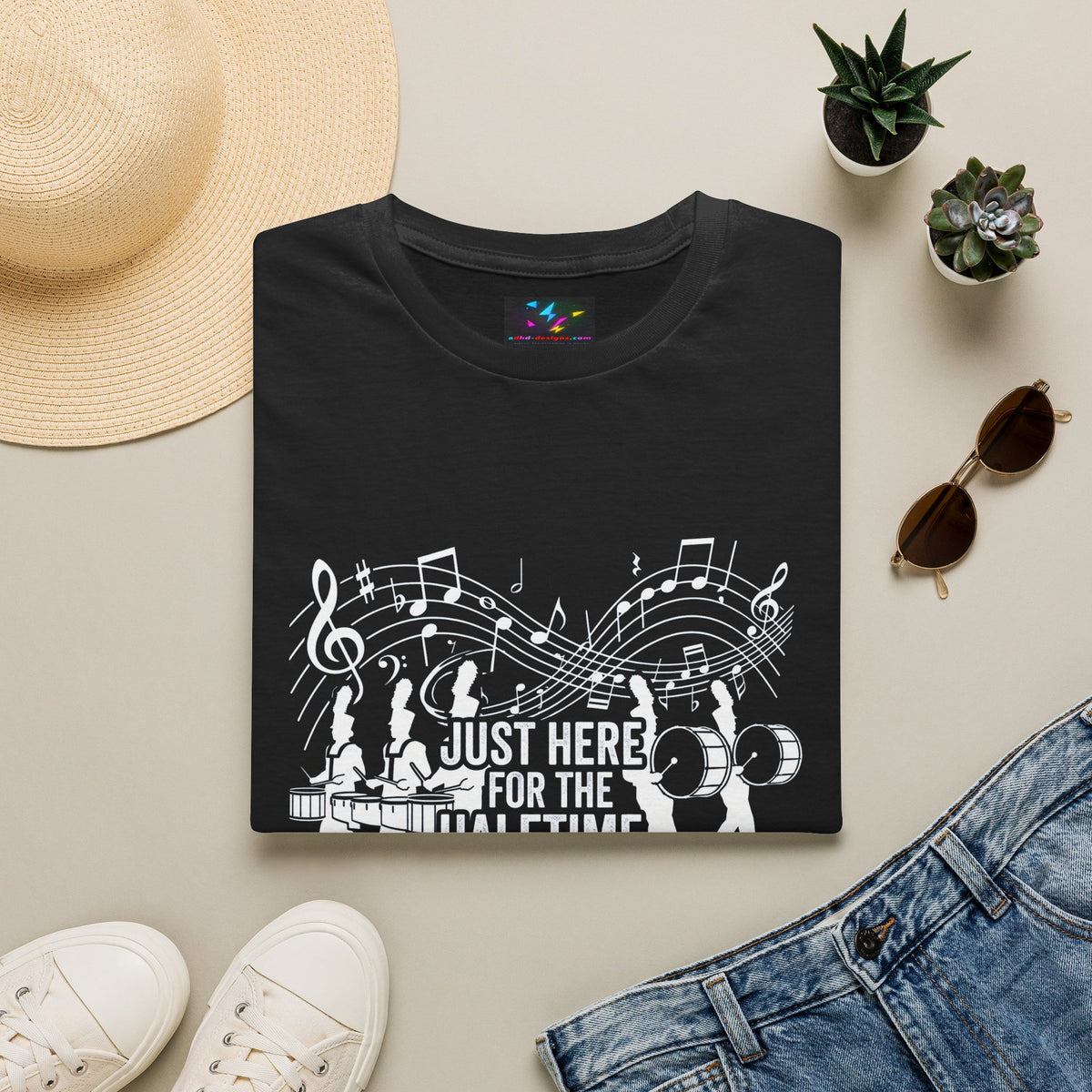 Band Dad T-Shirt — "Just Here for the Half Time Show" Marching Band Tee
