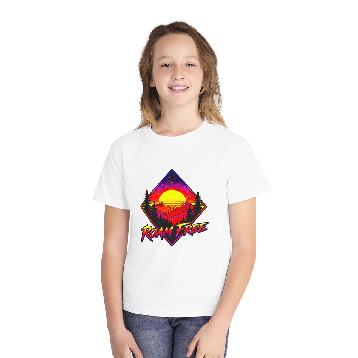 Roam Free Sunset Youth T‑Shirt
