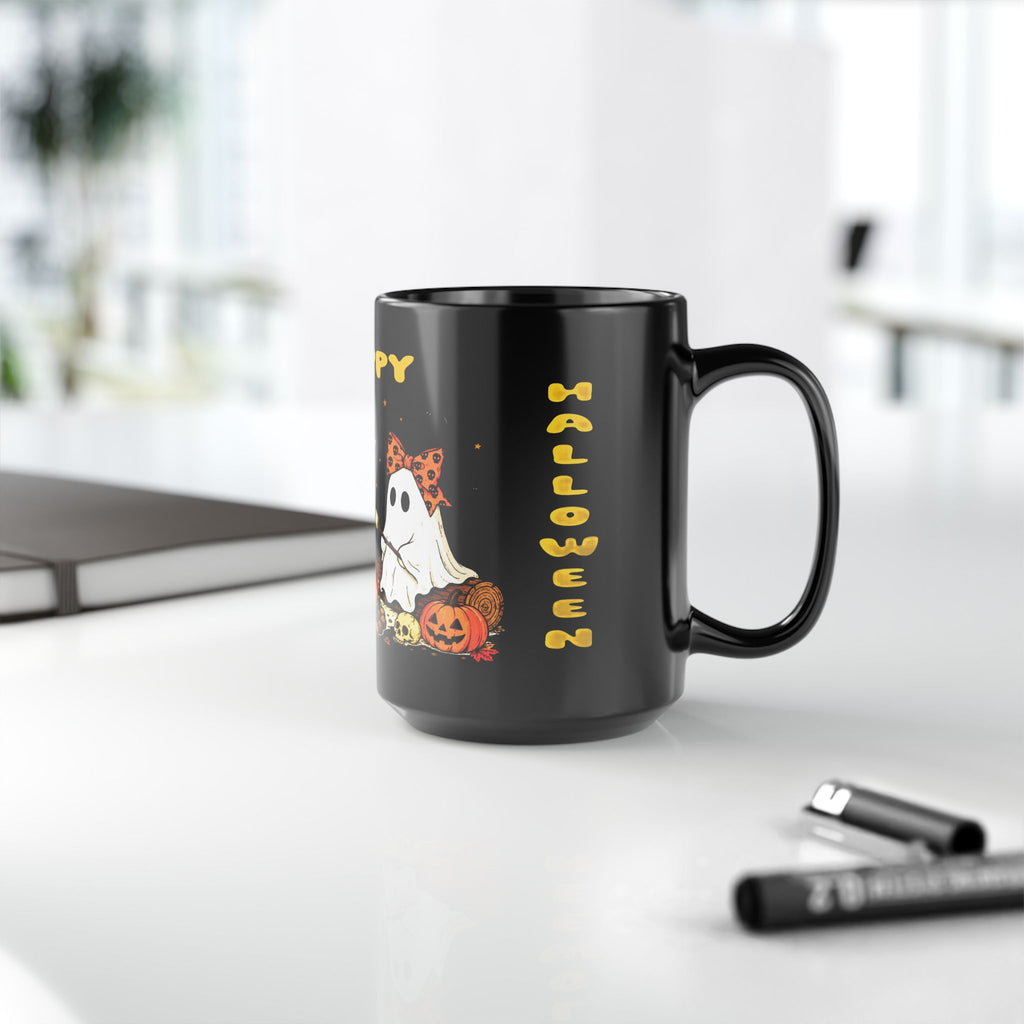 Halloween Ghosts Campfire Mug — "Happy Halloween" 11oz/15oz