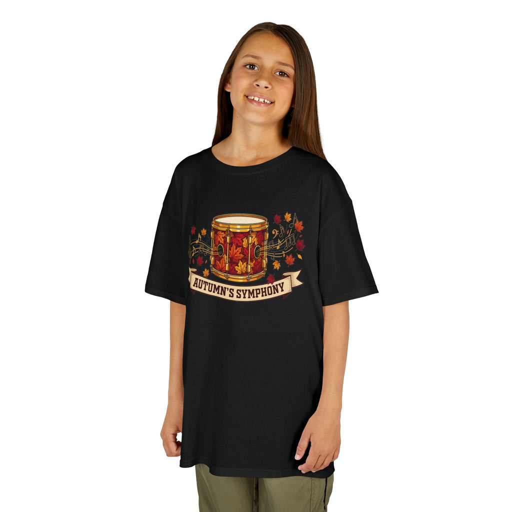 Kids 'Autumn's Symphony' Fall Drum Graphic Tee