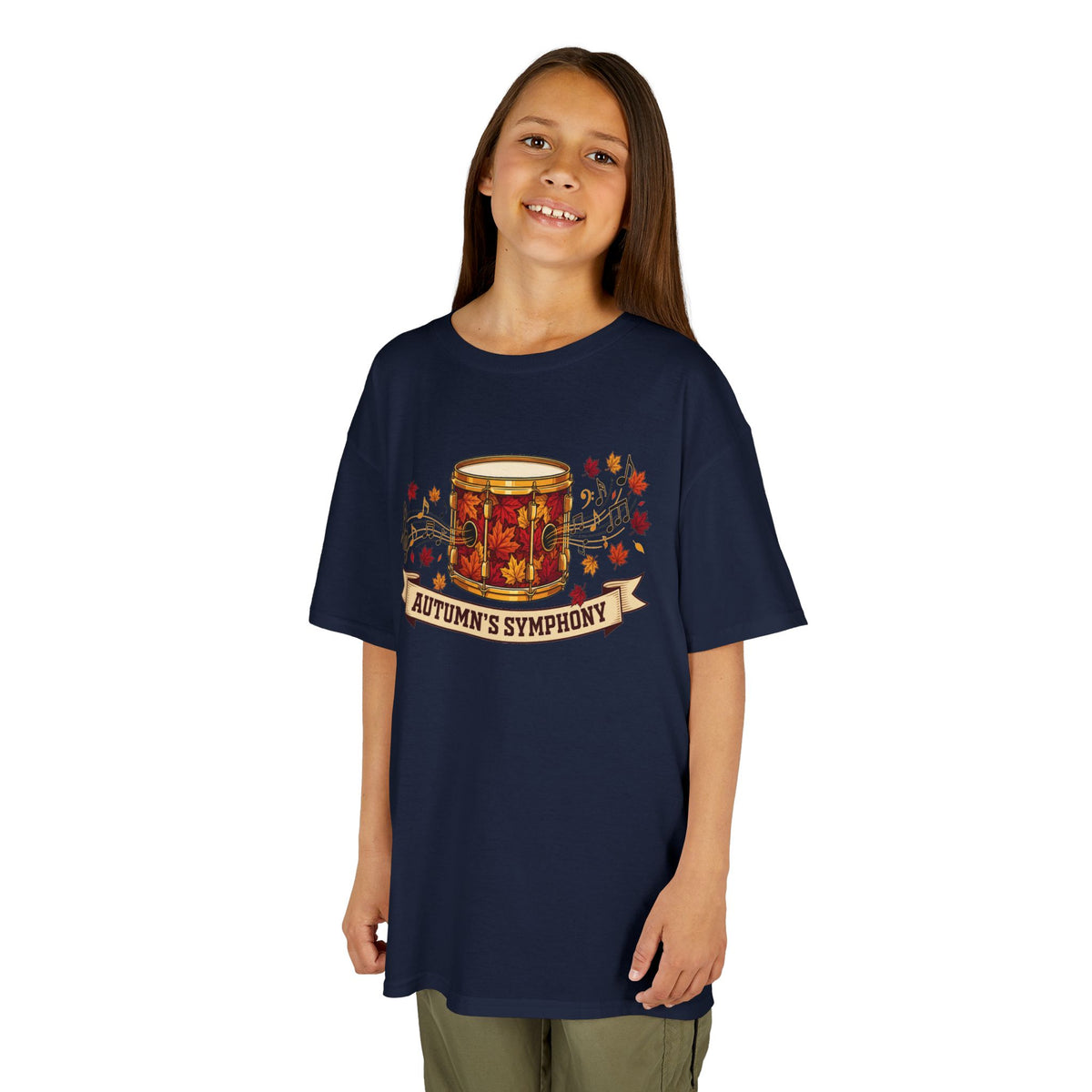 Kids 'Autumn's Symphony' Fall Drum Graphic Tee