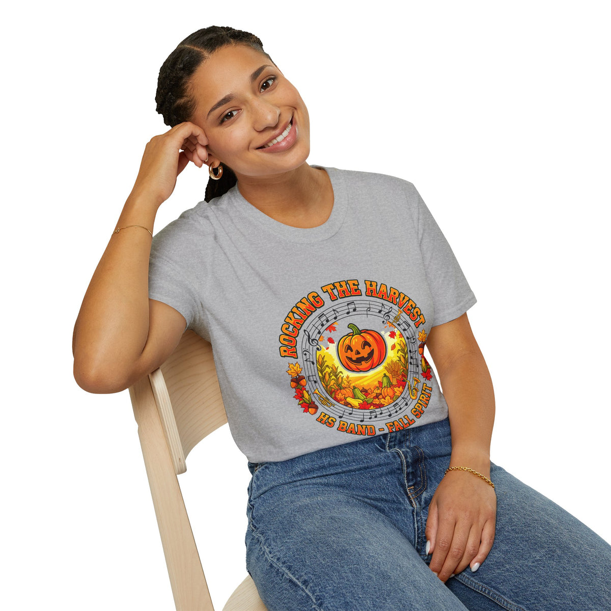 Rocking the Harvest T-Shirt — Pumpkin Fall Music Festival Tee
