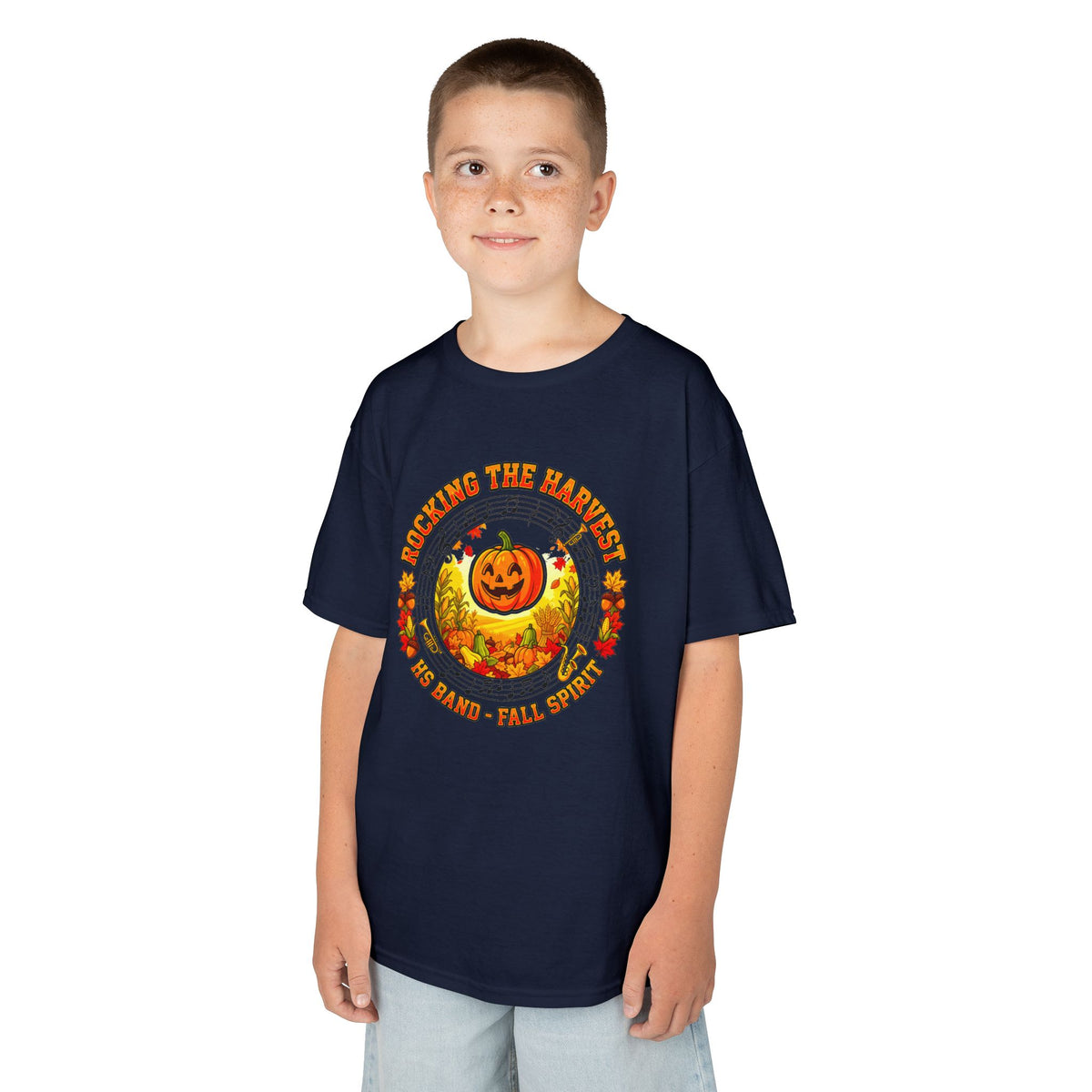 Kids Halloween Pumpkin Tee — "Planting the Pumpkin" Cute Fall Graphic Shirt