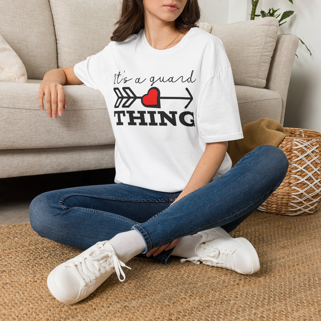 It's a Guard Thing T-Shirt — Heart Arrow Design for Security & Protector Moms