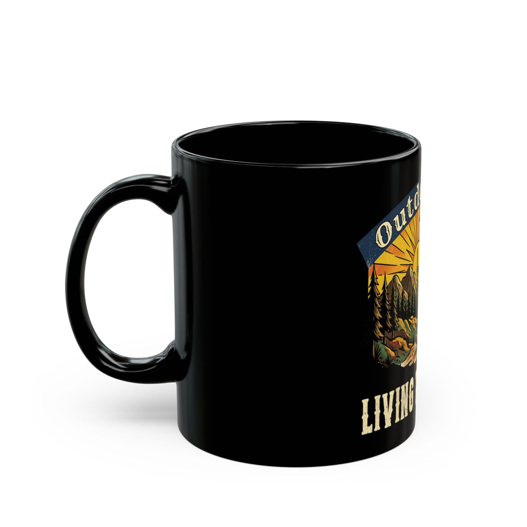 Outdoor Life Mug — "Living the Dream" Camping Coffee Cup