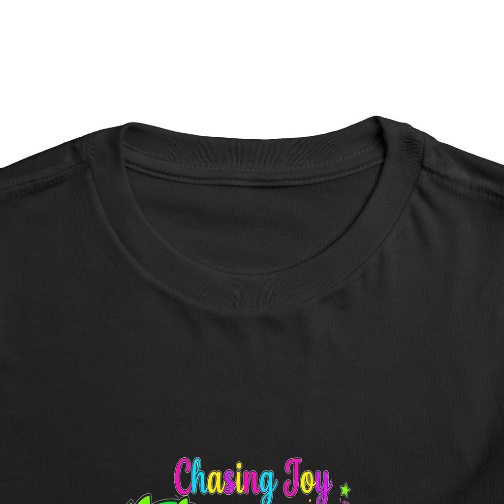 Chasing Joy Unicorn Toddler Tee — Colorful Magical Adventure Shirt