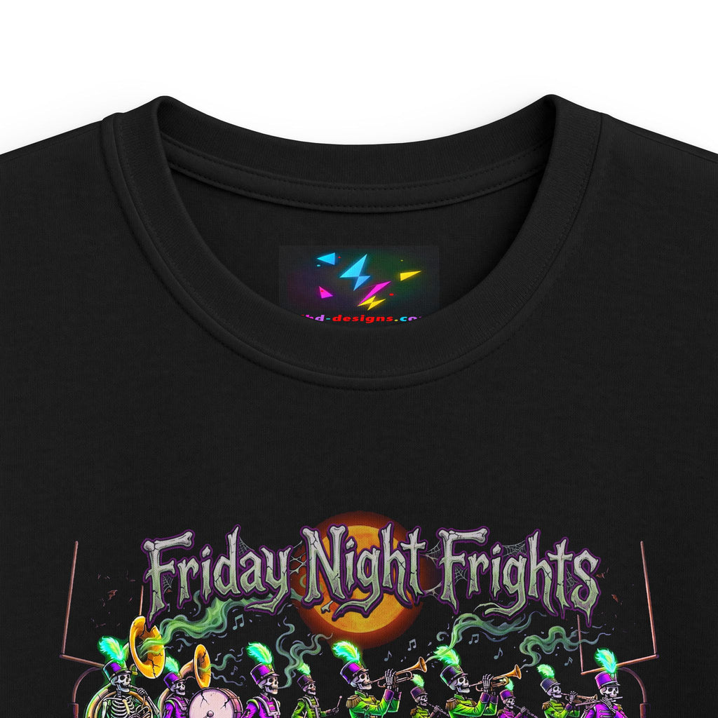 Kids Tee — "Friday Night Frights" Halloween Skeleton Parade Shirt