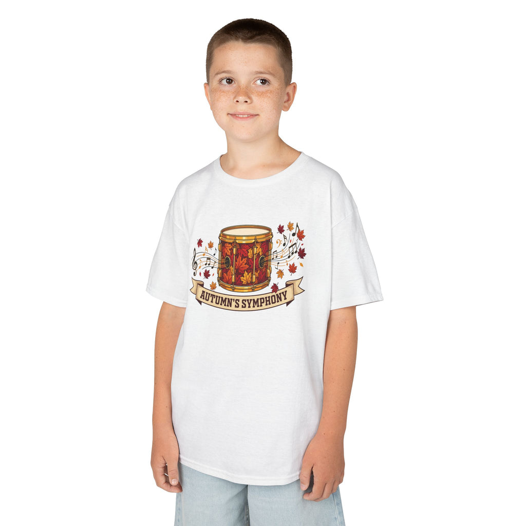 Kids 'Autumn's Symphony' Fall Drum Graphic Tee