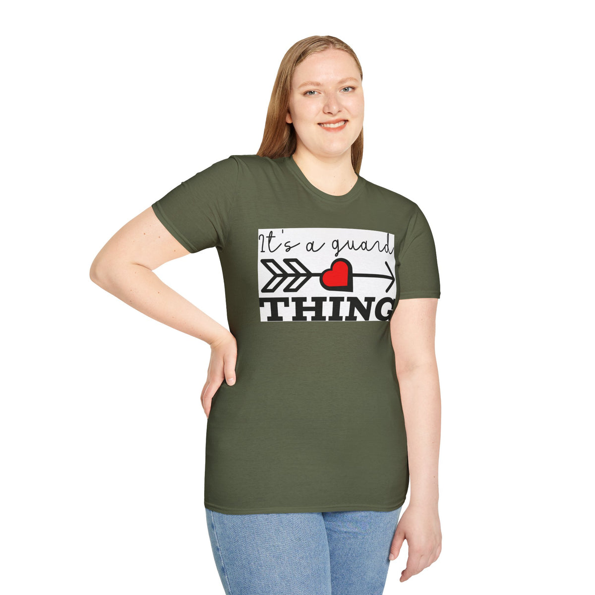 It's a Guard Thing T-Shirt — Heart Arrow Design for Security & Protector Moms