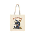 Brewing Up Mischief Halloween Witch Canvas Tote Bag