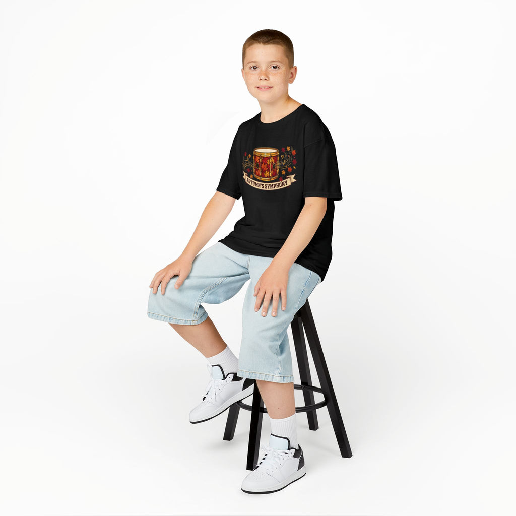 Kids 'Autumn's Symphony' Fall Drum Graphic Tee