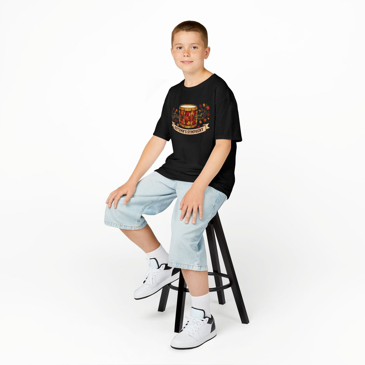 Kids 'Autumn's Symphony' Fall Drum Graphic Tee