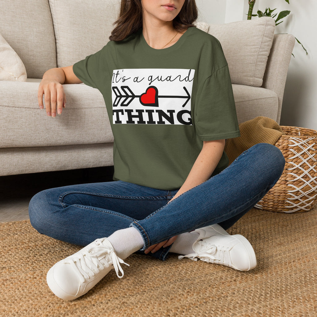 It's a Guard Thing T-Shirt — Heart Arrow Design for Security & Protector Moms