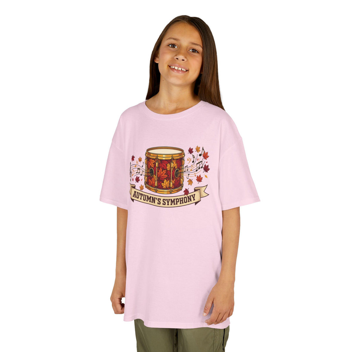 Kids 'Autumn's Symphony' Fall Drum Graphic Tee