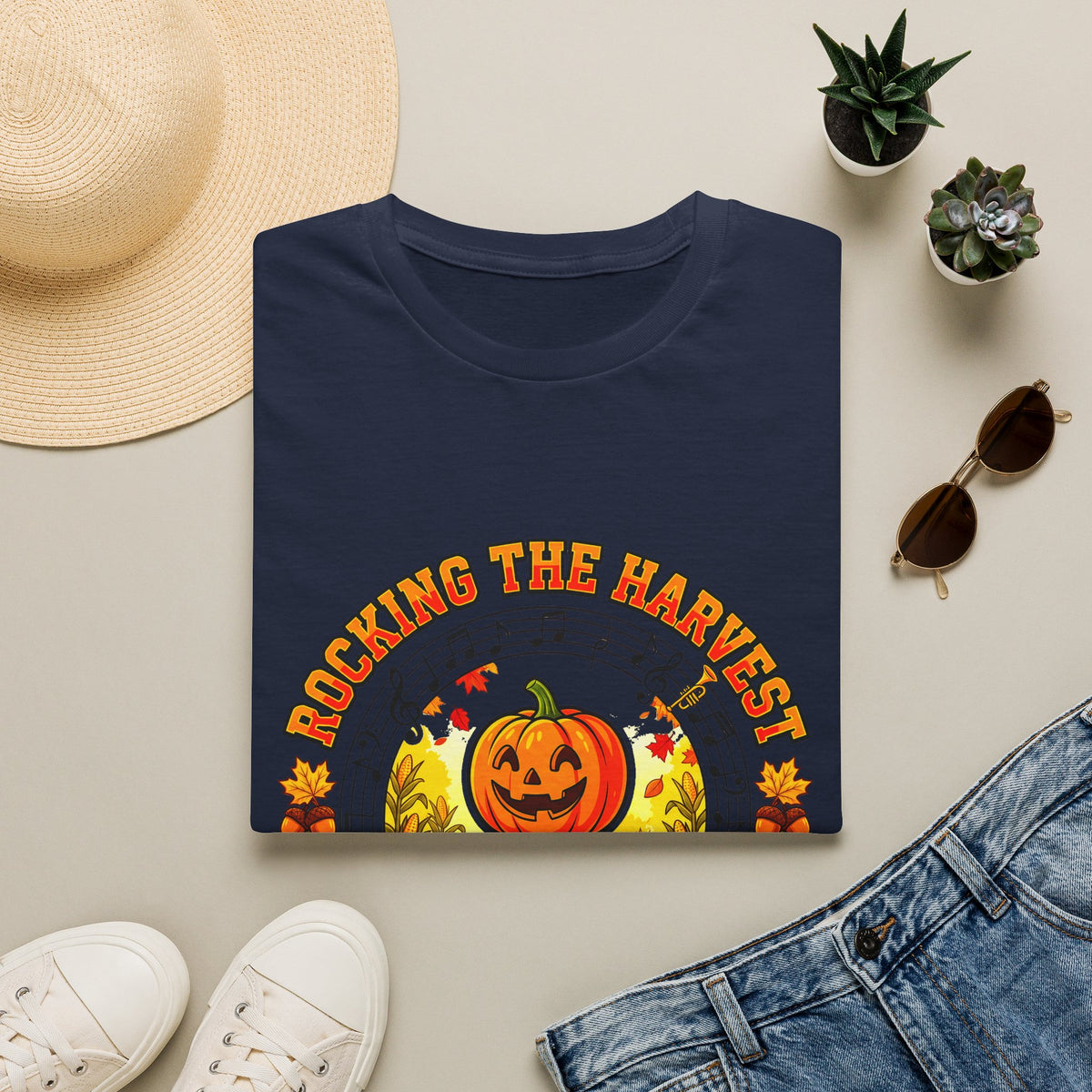 Rocking the Harvest T-Shirt — Pumpkin Fall Music Festival Tee