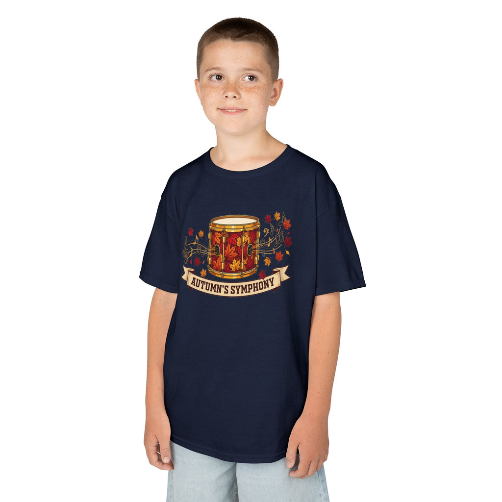Kids 'Autumn's Symphony' Fall Drum Graphic Tee