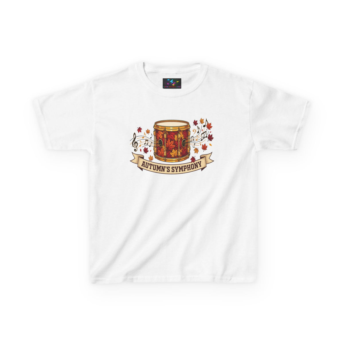 Kids 'Autumn's Symphony' Fall Drum Graphic Tee