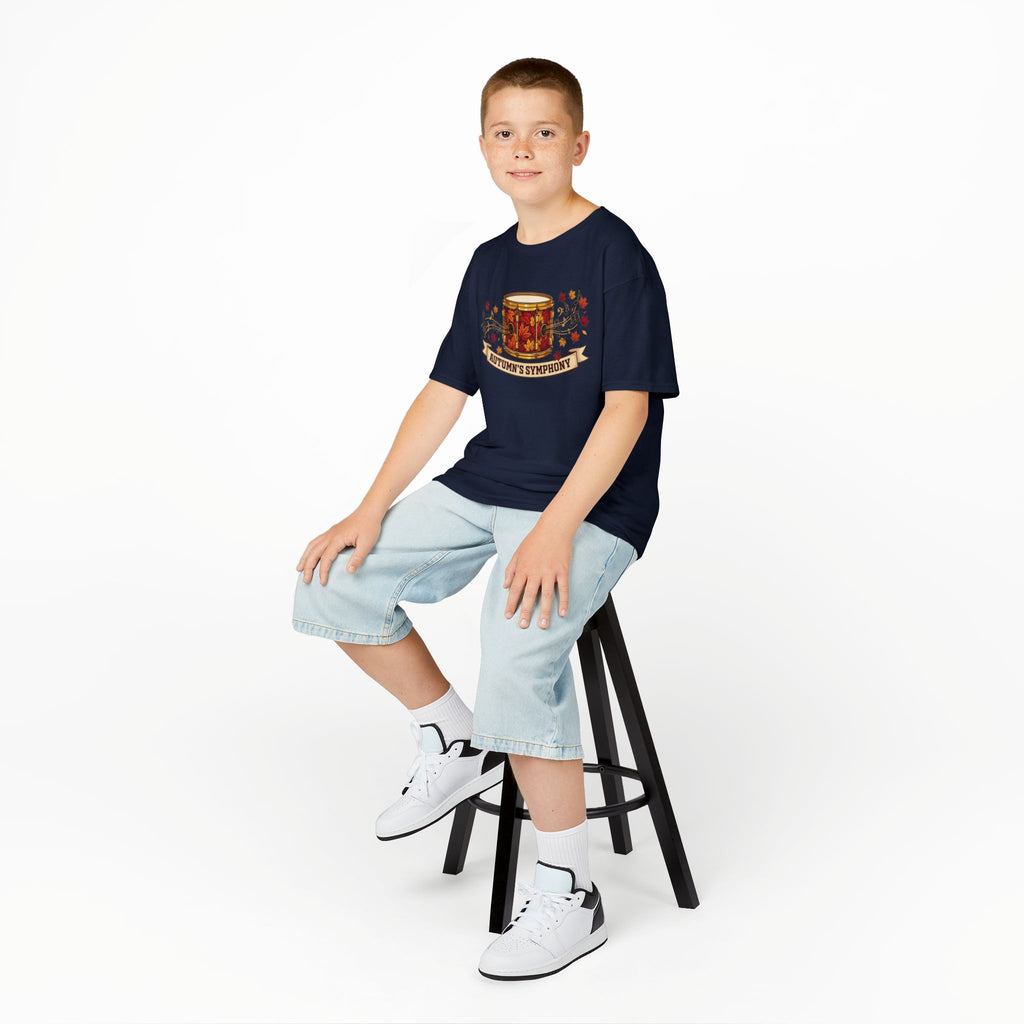 Kids 'Autumn's Symphony' Fall Drum Graphic Tee
