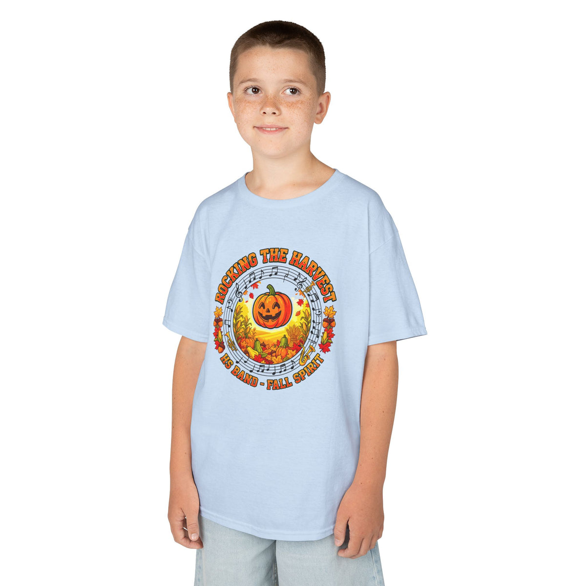 Kids Halloween Pumpkin Tee — "Planting the Pumpkin" Cute Fall Graphic Shirt