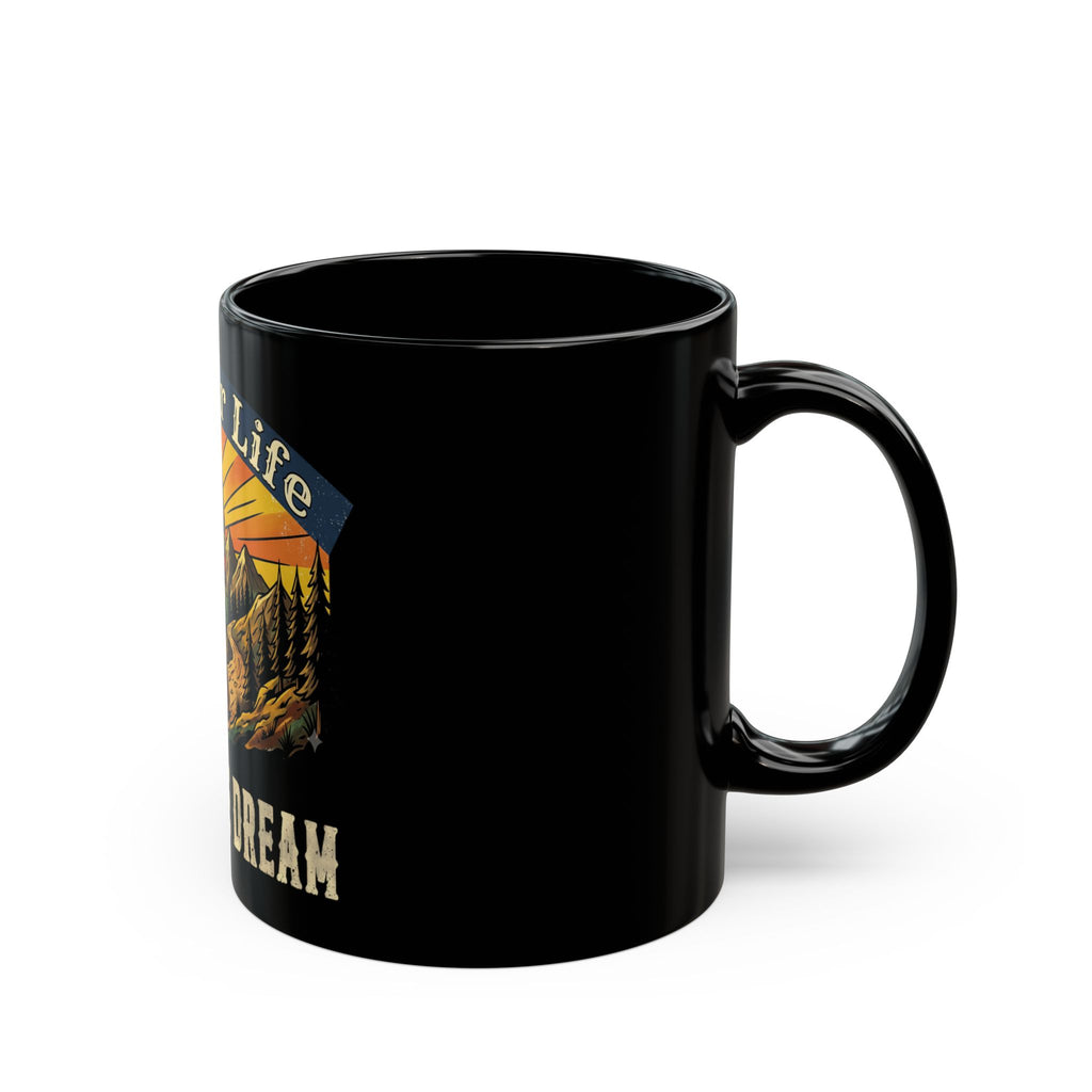 Outdoor Life Mug — "Living the Dream" Camping Coffee Cup