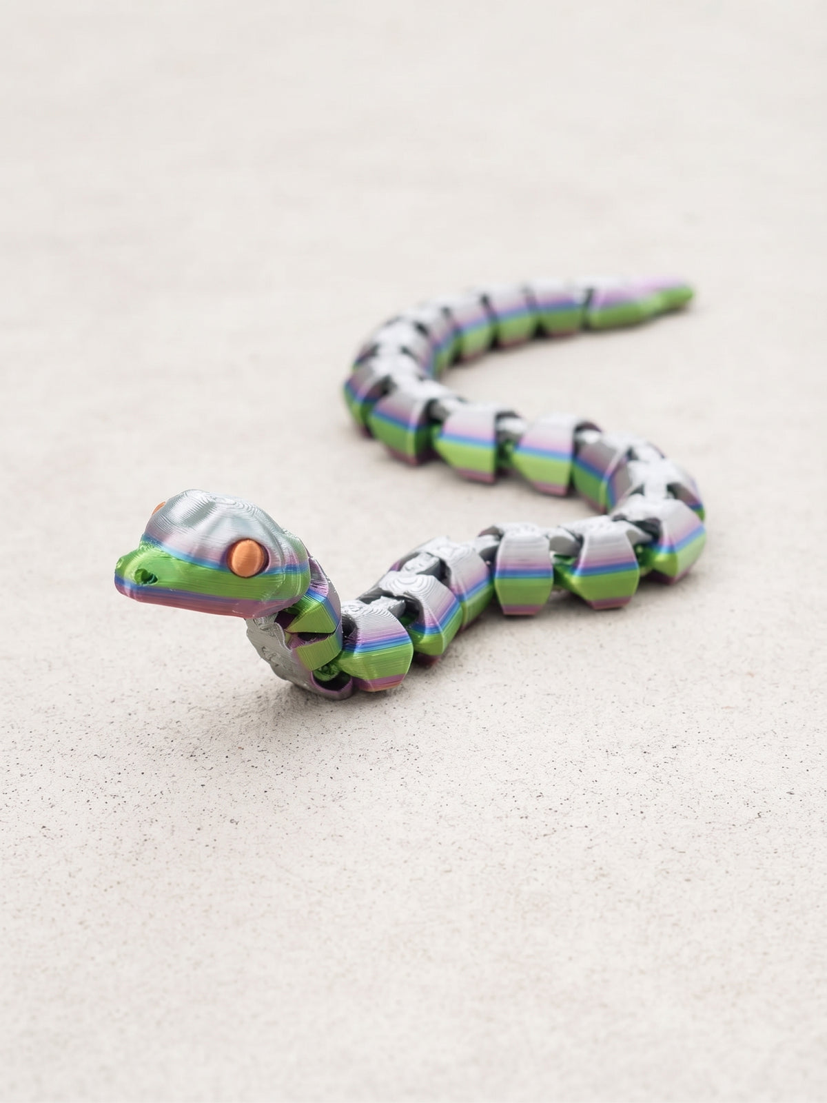 Slither into Adventure with this cute articulated fidget snake