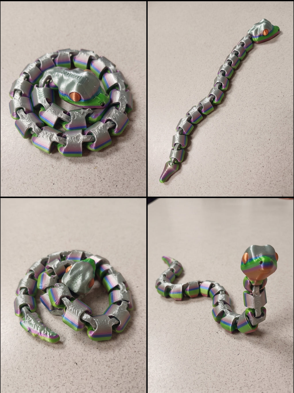 Slither into Adventure with this cute articulated fidget snake