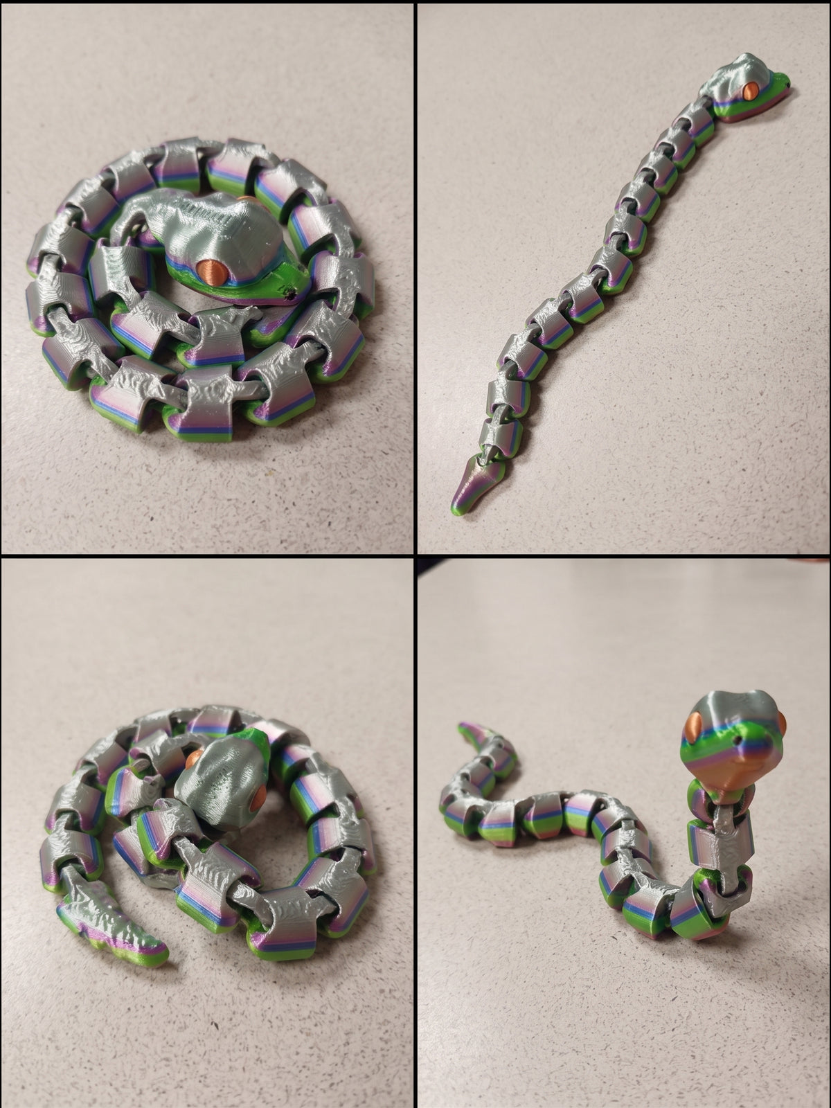 Slither into Adventure with this cute articulated fidget snake