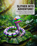 Small articulated snake fidget toy